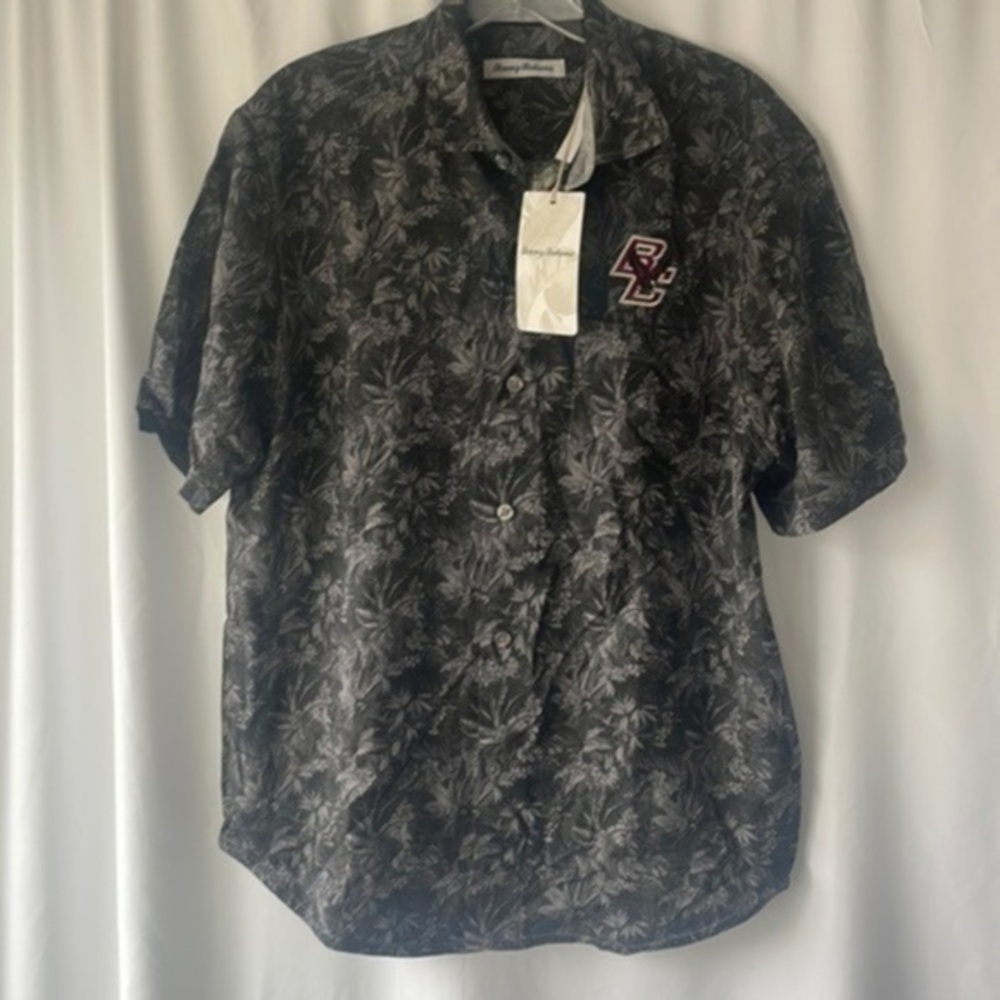 NWT Tommy Bahama shirt Boston College Eagles Men's small Linen button up